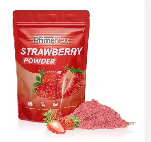 Le sac de poudre de fraise imprimé par coutume tiennent le sac de tirette de Mylar pour l'emballage résistant à l'humidité de poudre de fruit de Dragon