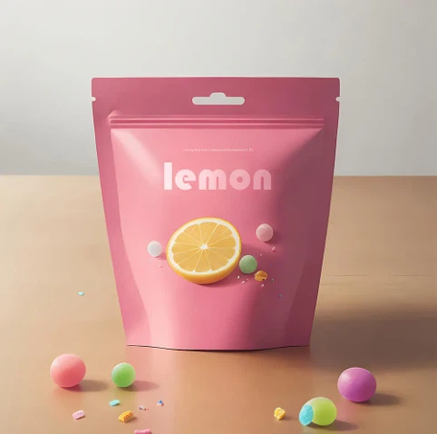 Popular Plastic Food Pouch Zipper Plastic Pouch Custom Pattern Packing Plastic Food Bags