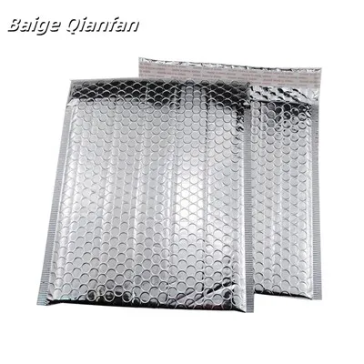 Enveloppe à bulles en feuille d'argent rembourrée